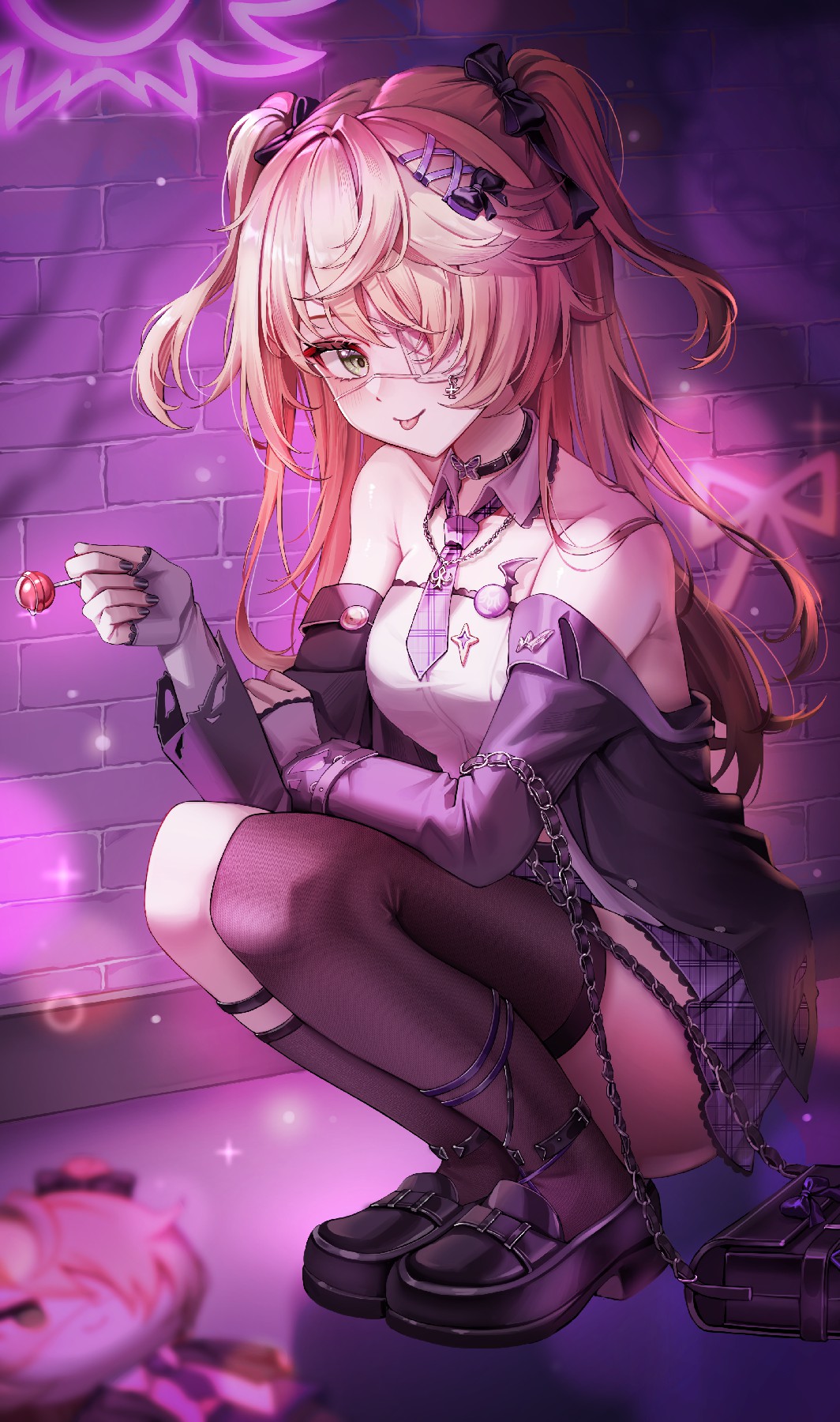 超酷甜辣风二次元少女插画