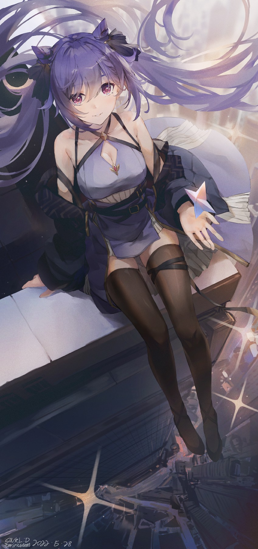 紫发少女的都市奇幻氛围感拉满