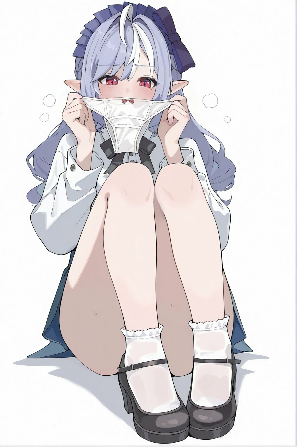 害羞女仆风精灵少女的可爱瞬间