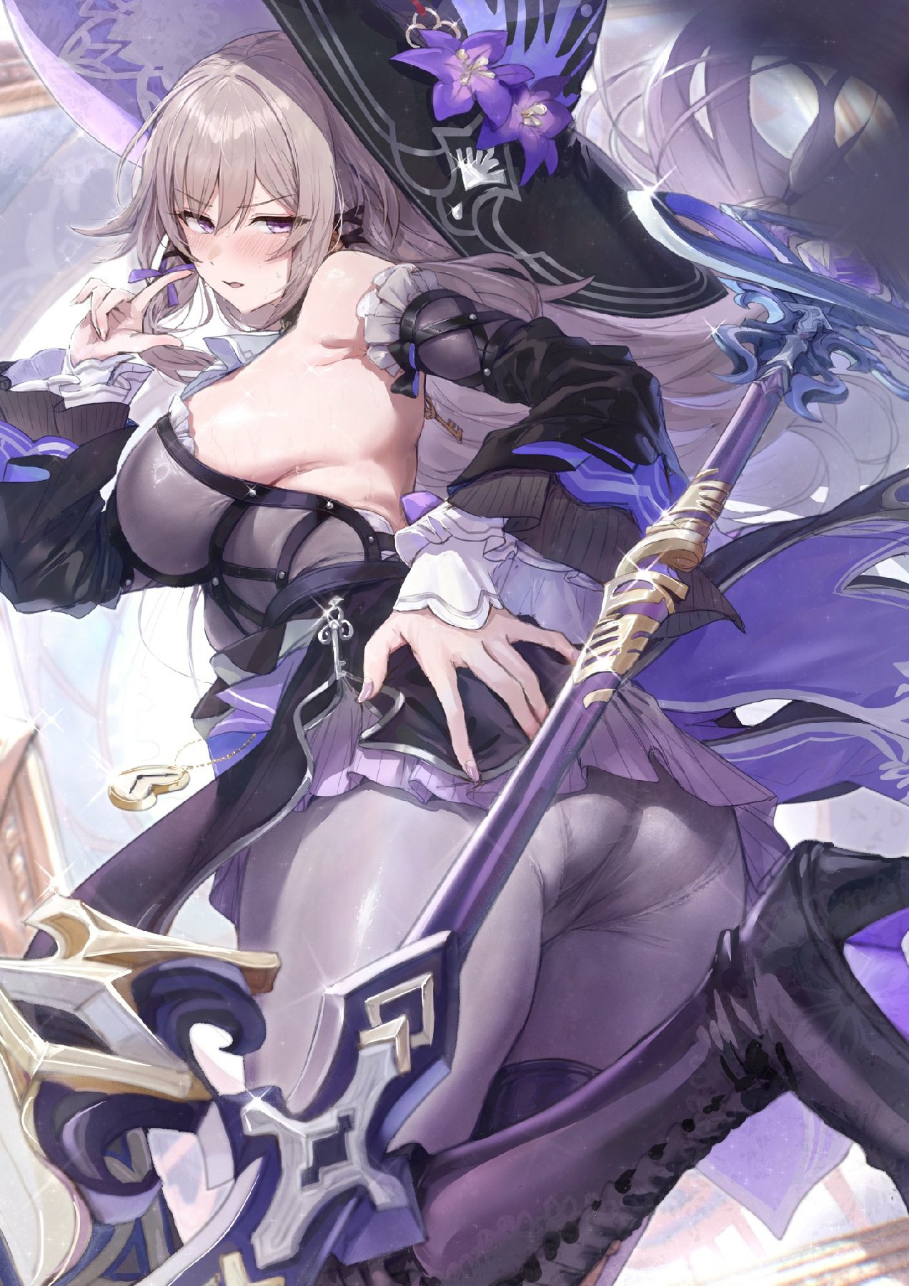 紫韵战姬的惊艳造型 二次元视觉盛宴