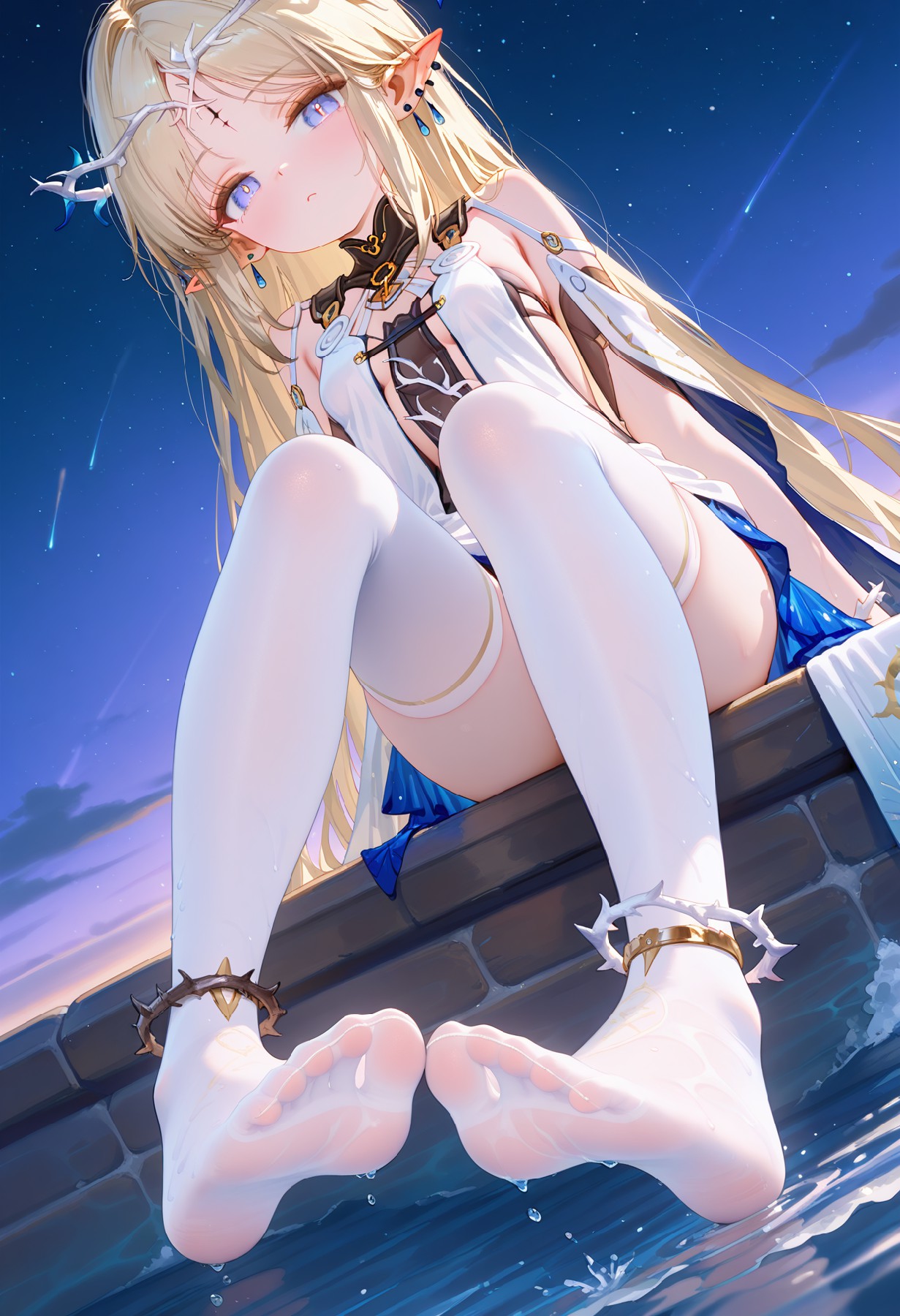 梦幻精灵少女的静谧时刻