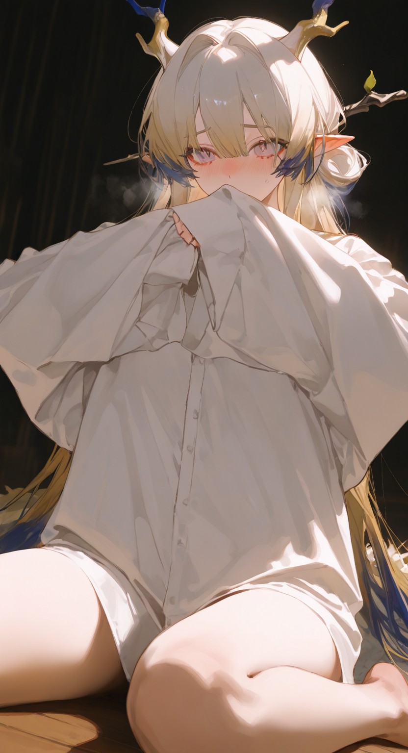 鹿角精灵少女 害羞模样超心动