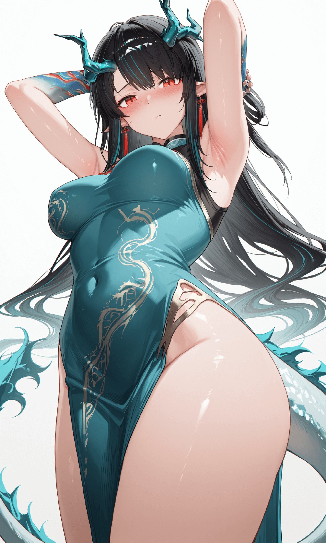 古风龙娘，绝美灵动身姿