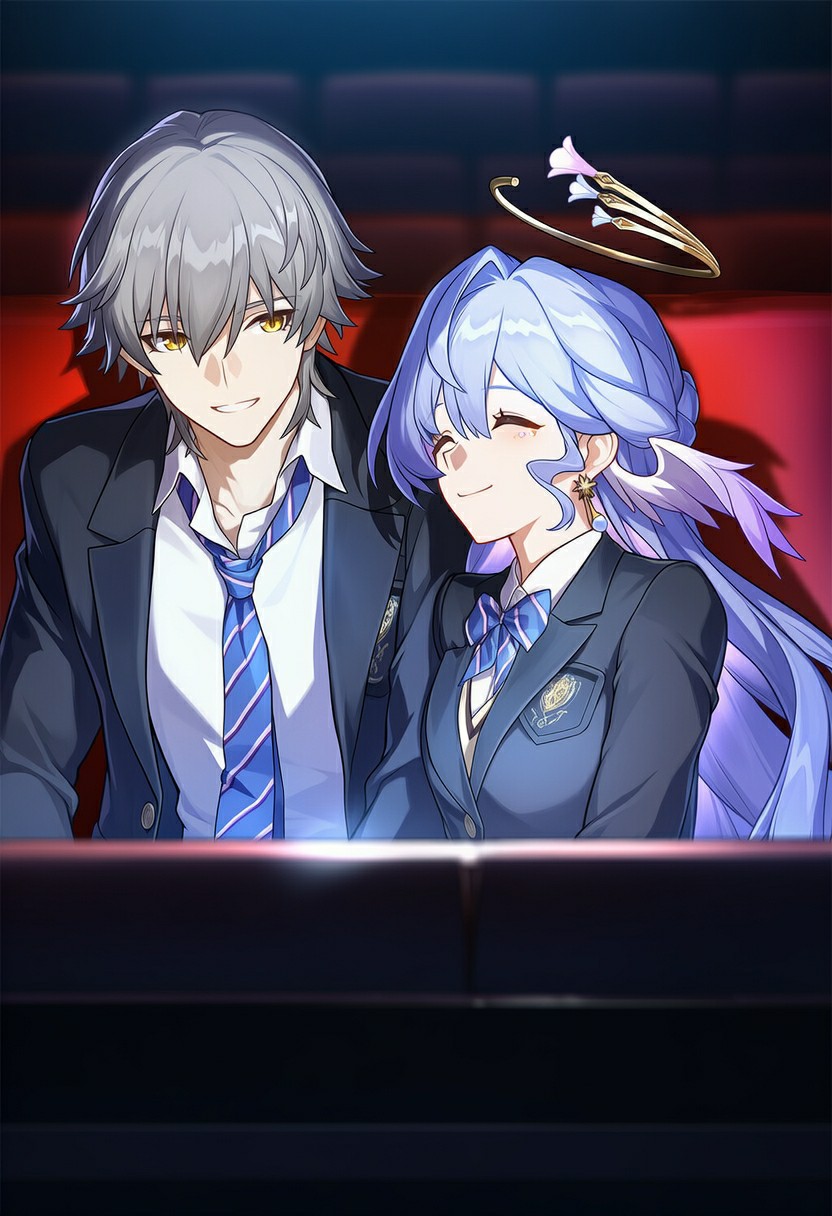 开拓者与知更鸟的影院约会甜蜜日常