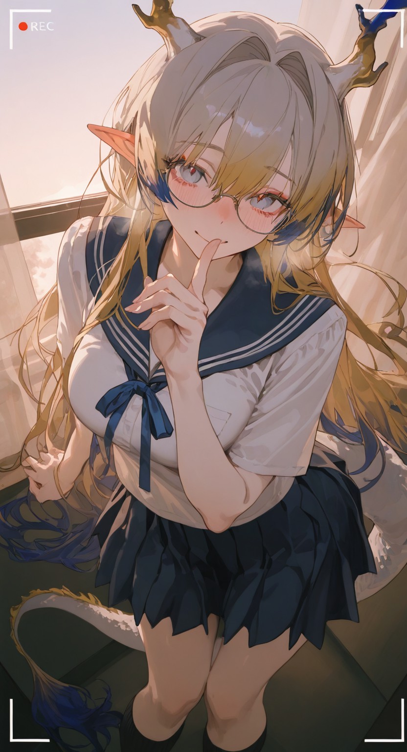 奇幻风美少女水手服造型超吸睛