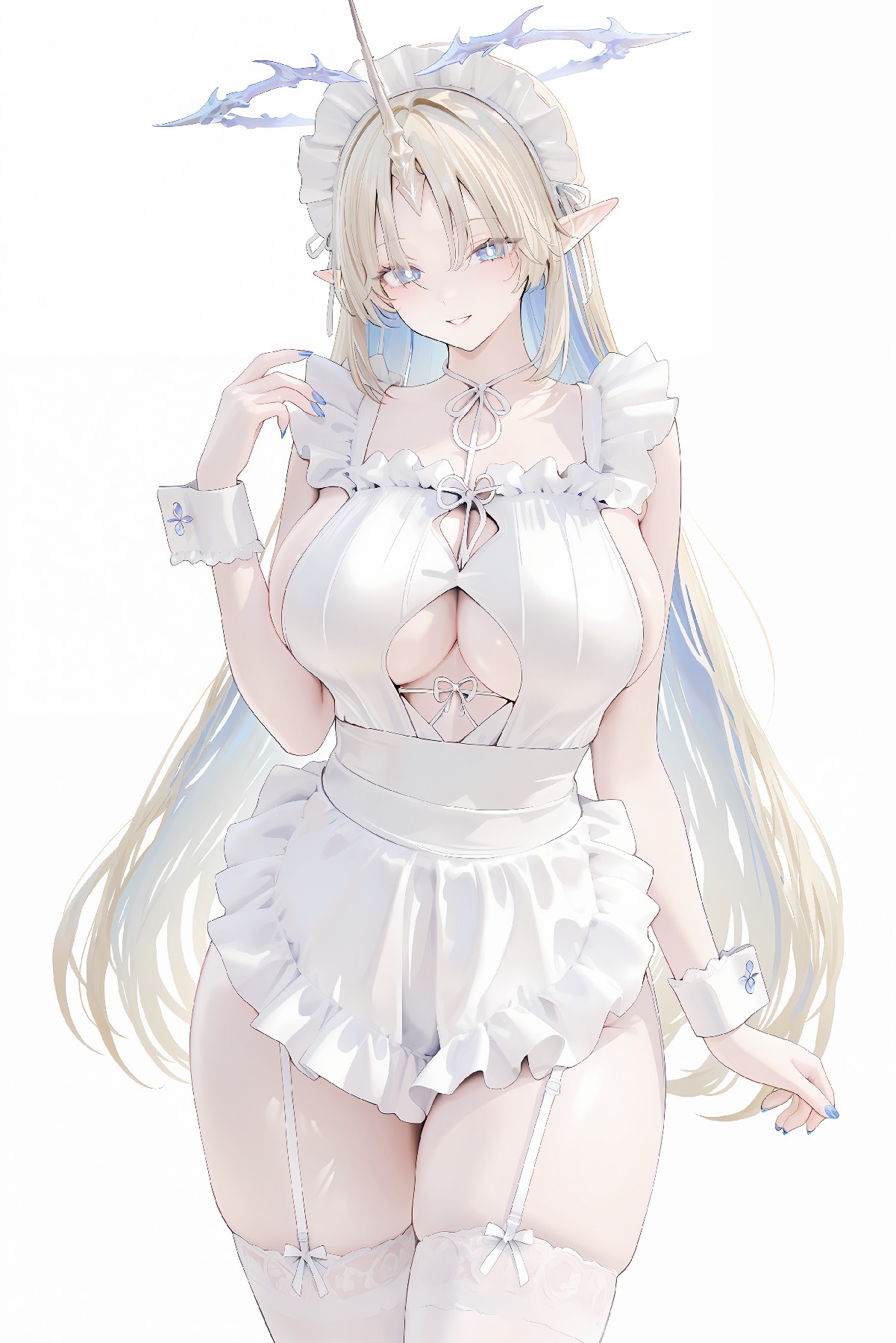 清新甜美的独角兽精灵女仆二次元美少女