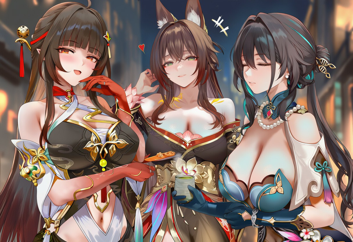 古风二次元御姐同框，华美服饰太吸睛！