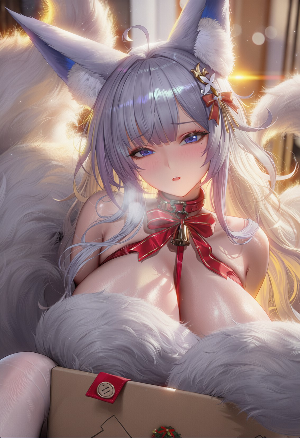 圣诞主题兽耳娘的心动性感瞬间