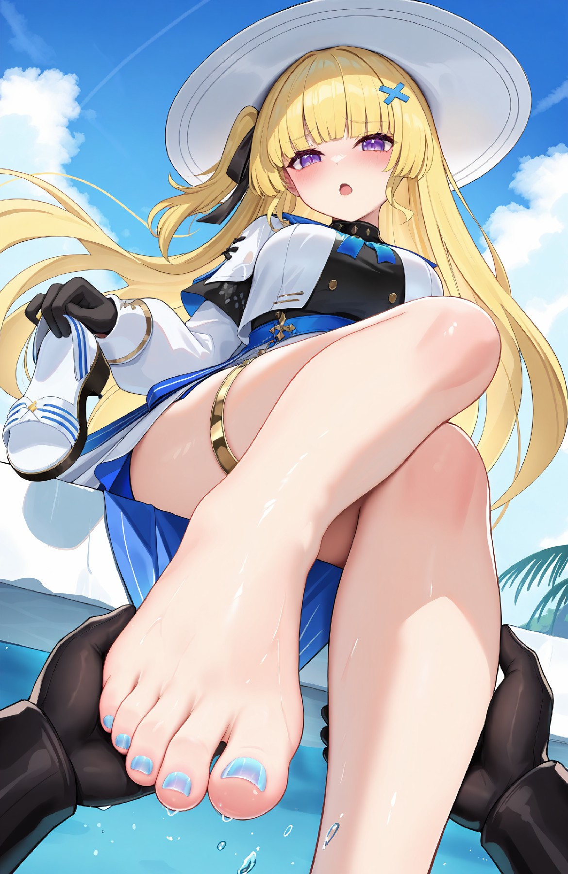 清凉美少女的惬意时刻