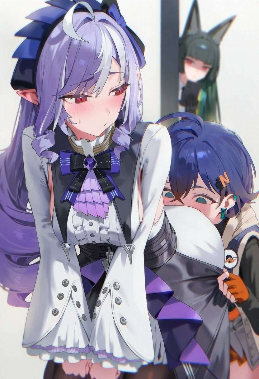 二次元角色贴贴互动,氛围超有趣