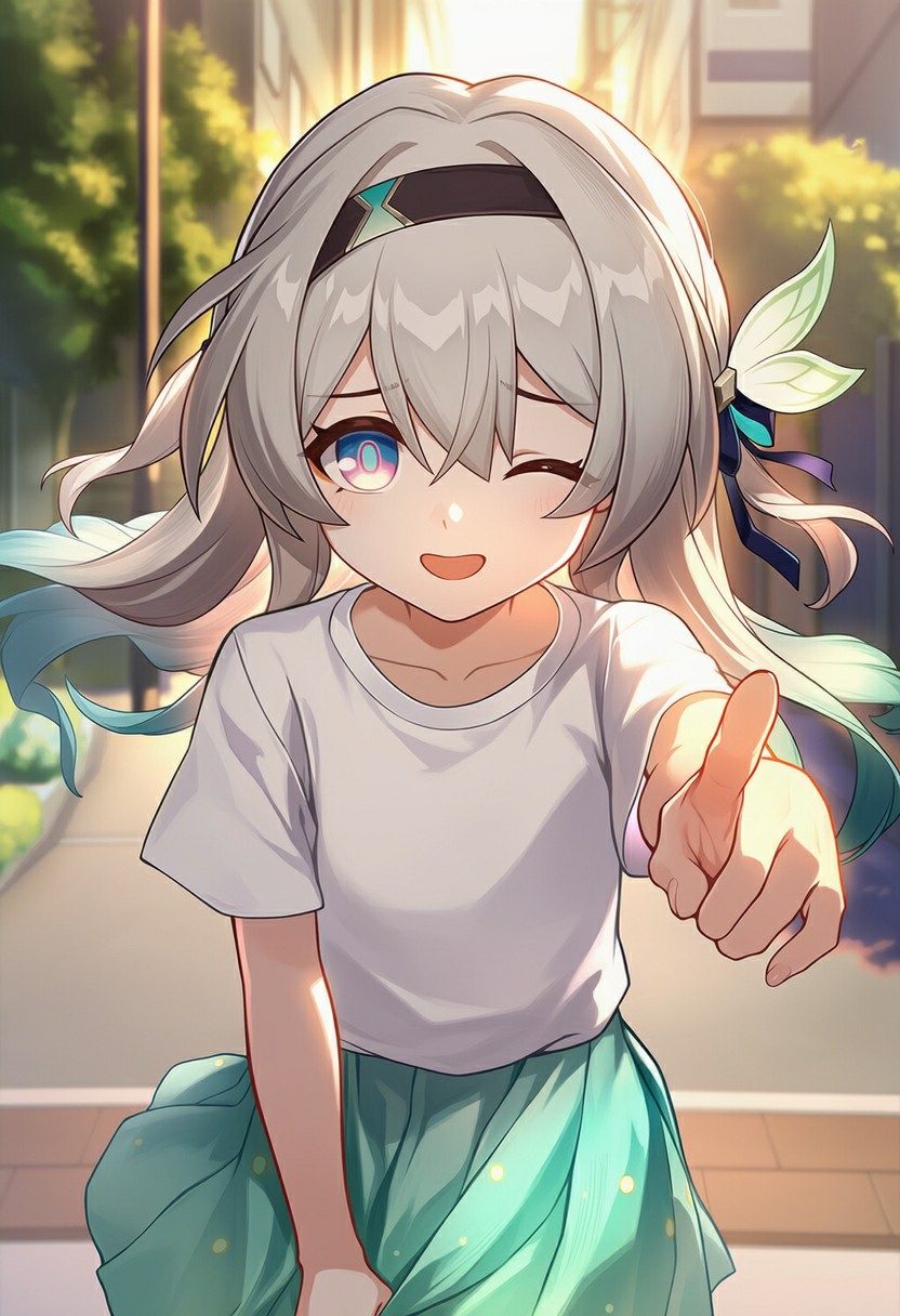 阳光里的银发少女，元气满满超治愈！