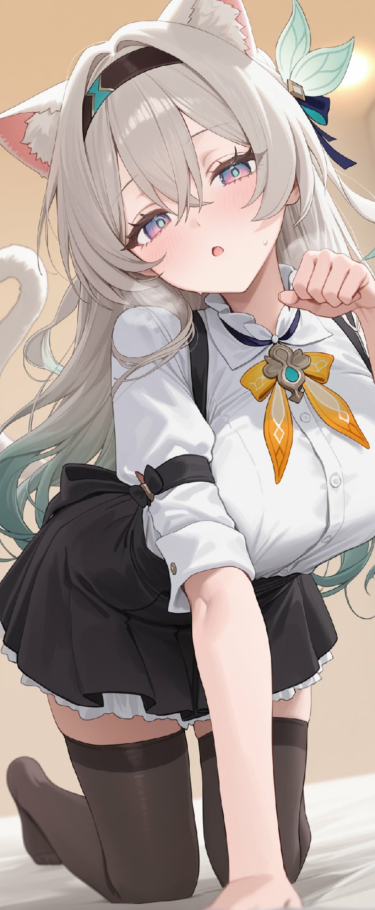 元气猫耳少女 精致穿搭超吸睛