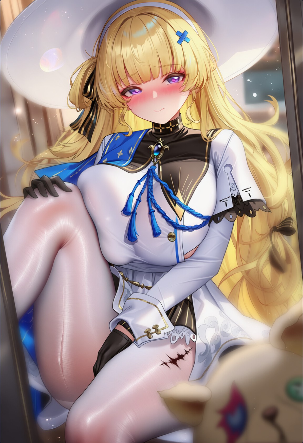 金发二次元美少女的华丽性感造型