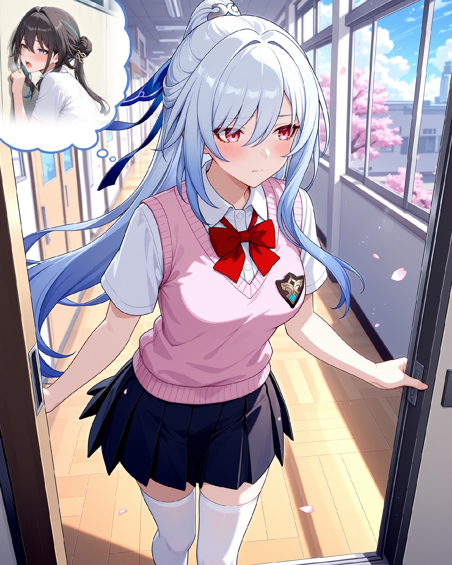 校园JK少女の樱花走廊奇遇记