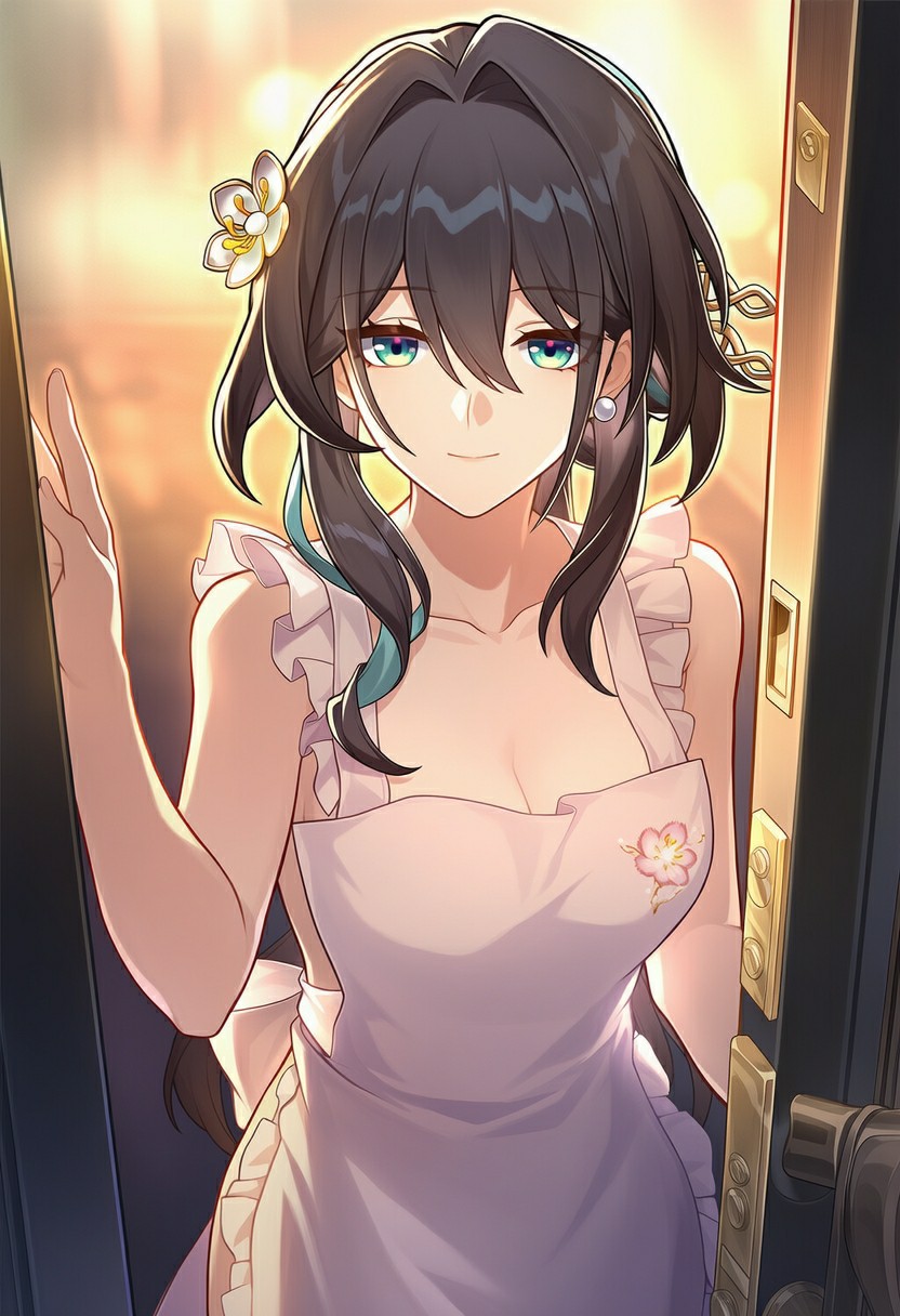 暖光下的温柔少女，治愈感拉满的瞬间