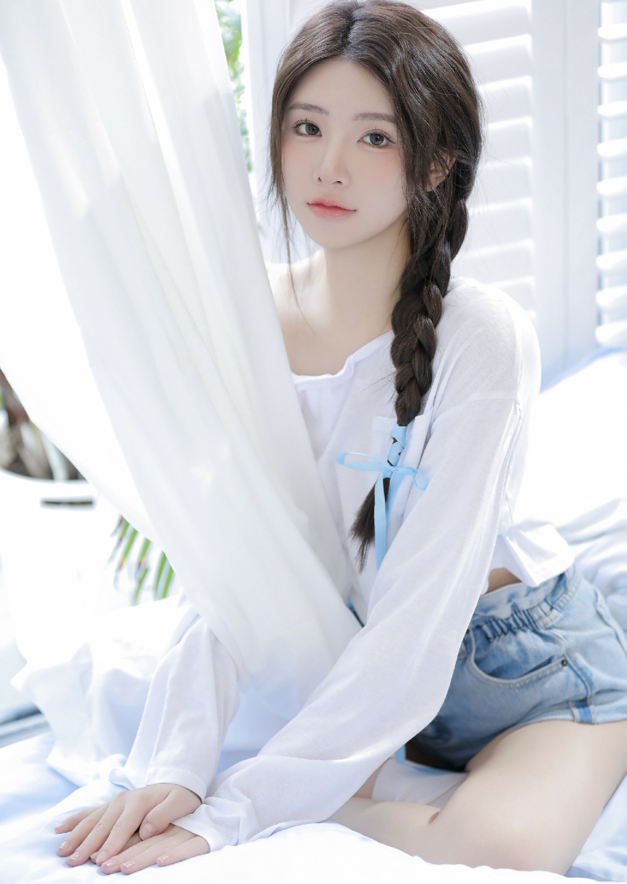 夏日居家少女写真 清透软萌氛围感拉满