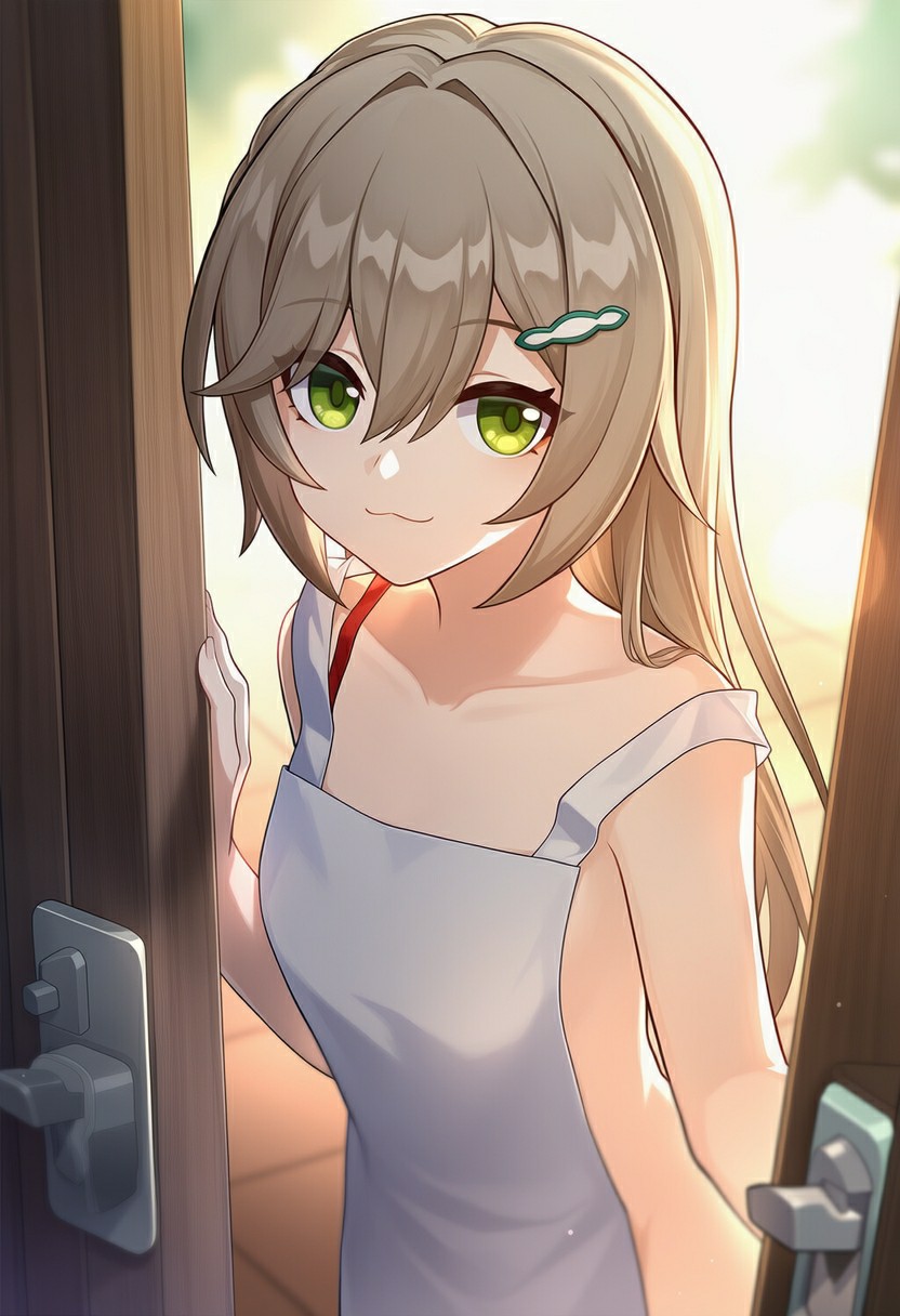 清晨温柔探头的青雀,治愈感满满的同人插画