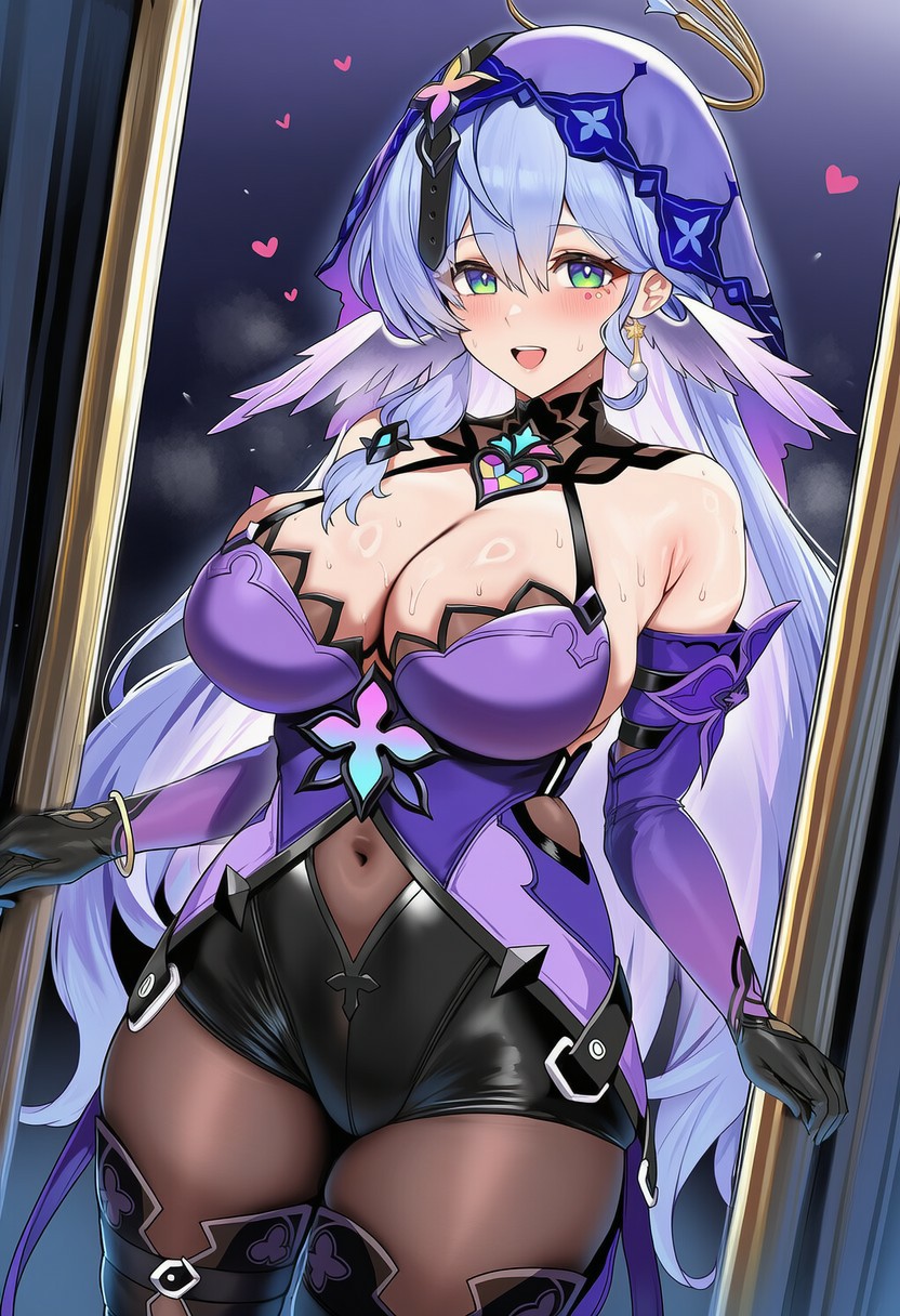 紫发战姬风美少女,华丽造型超吸睛