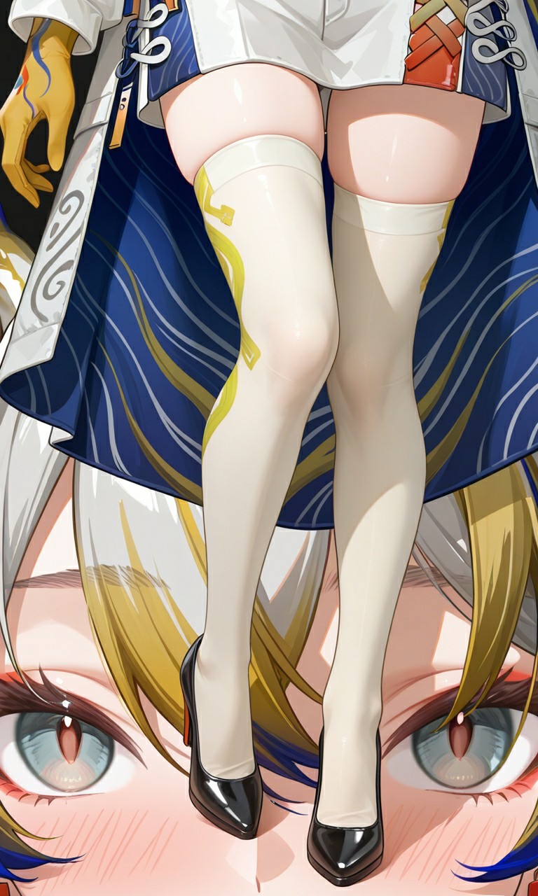 超绝动漫风美腿插画来袭