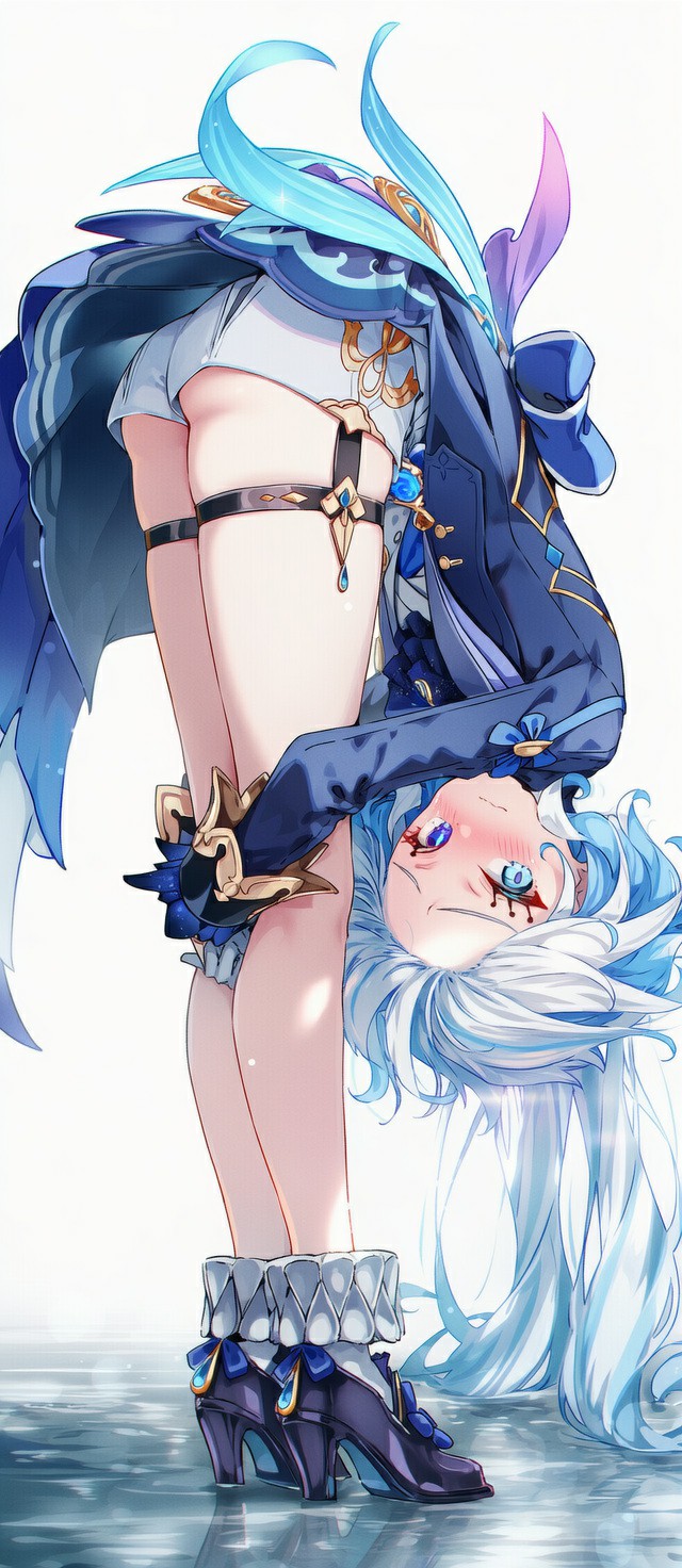 原神水神芙宁娜超绝倒吊同人神图