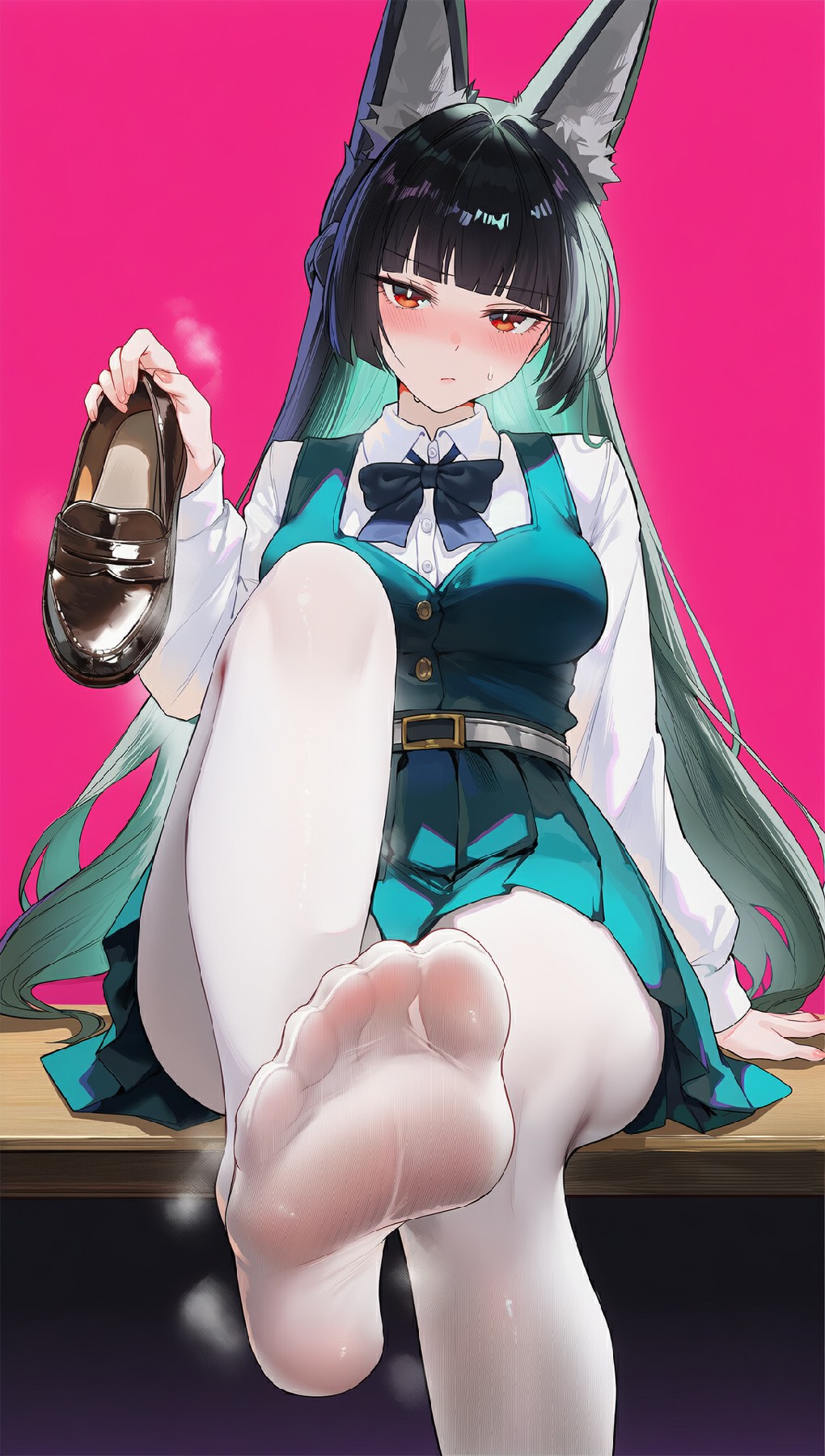 超美二次元狐耳少女同人插画作品分享