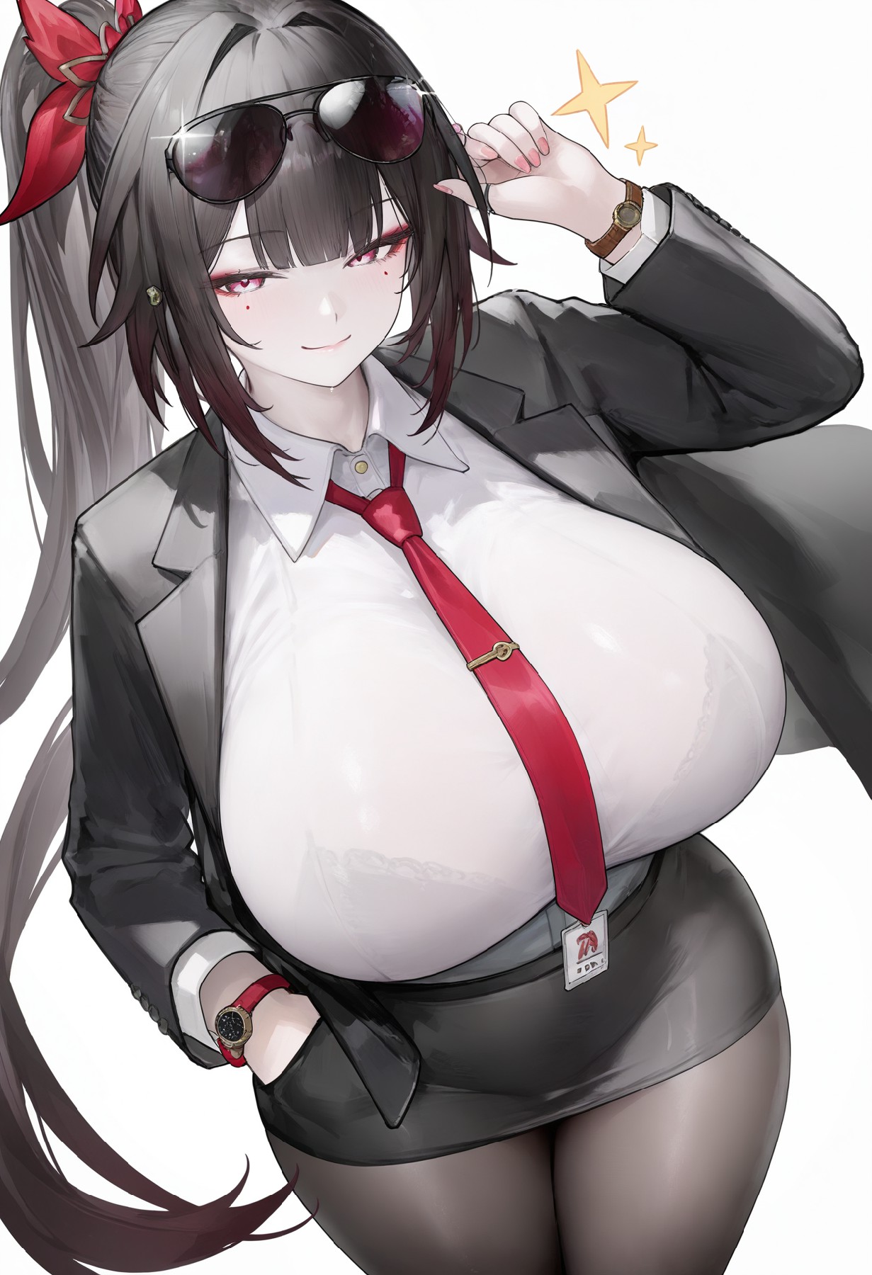 酷飒职场风动漫女孩形象