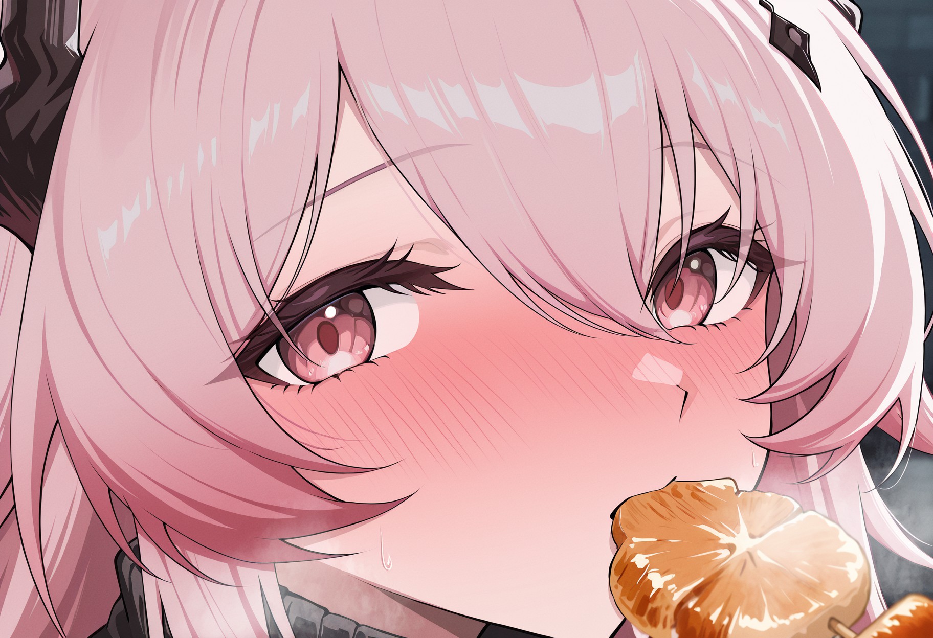 粉发少女的甜蜜一刻