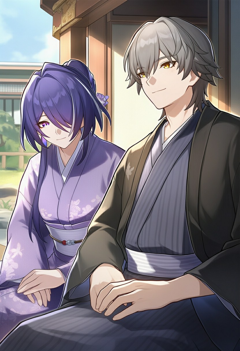 星穹铁道开拓者与黄泉和服约会日常