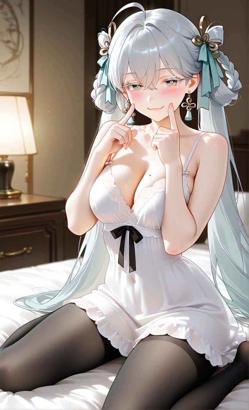 二次元甜妹睡衣穿搭｜温柔又带点小性感