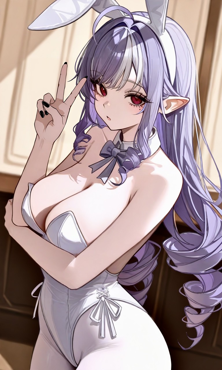 梦幻紫发兔耳娘的独特魅力