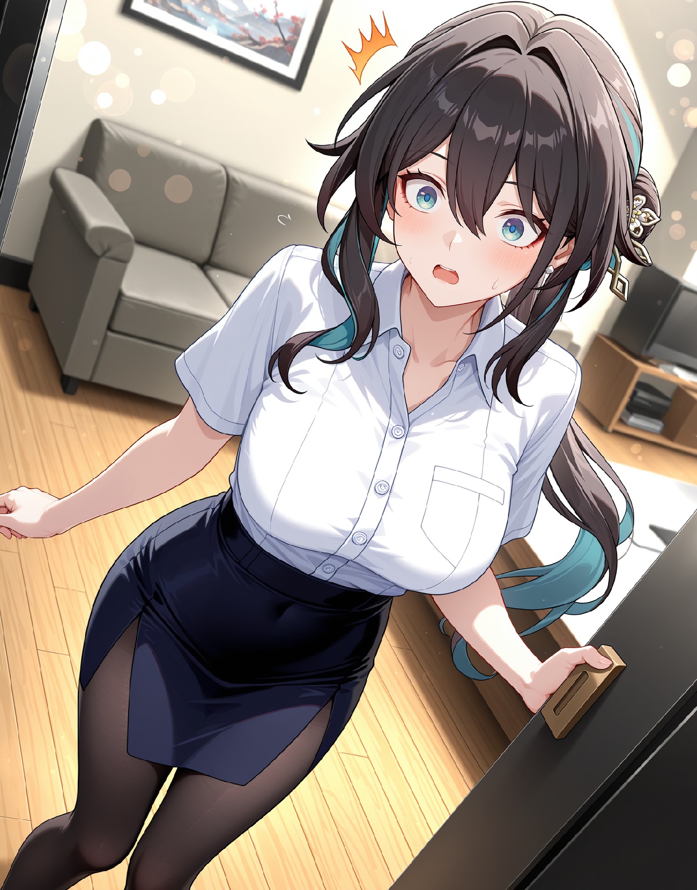 动漫职场少女的办公室心动瞬间