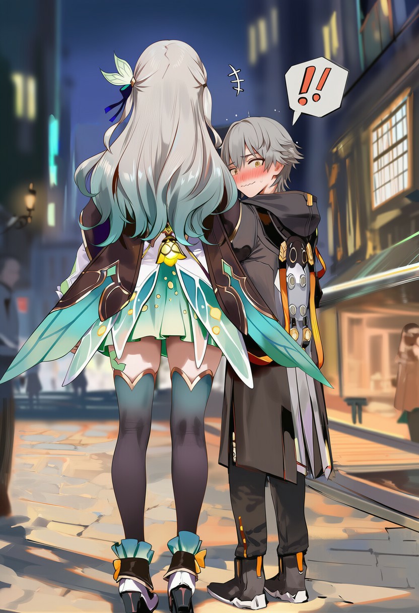 都市夜色下的角色心动互动