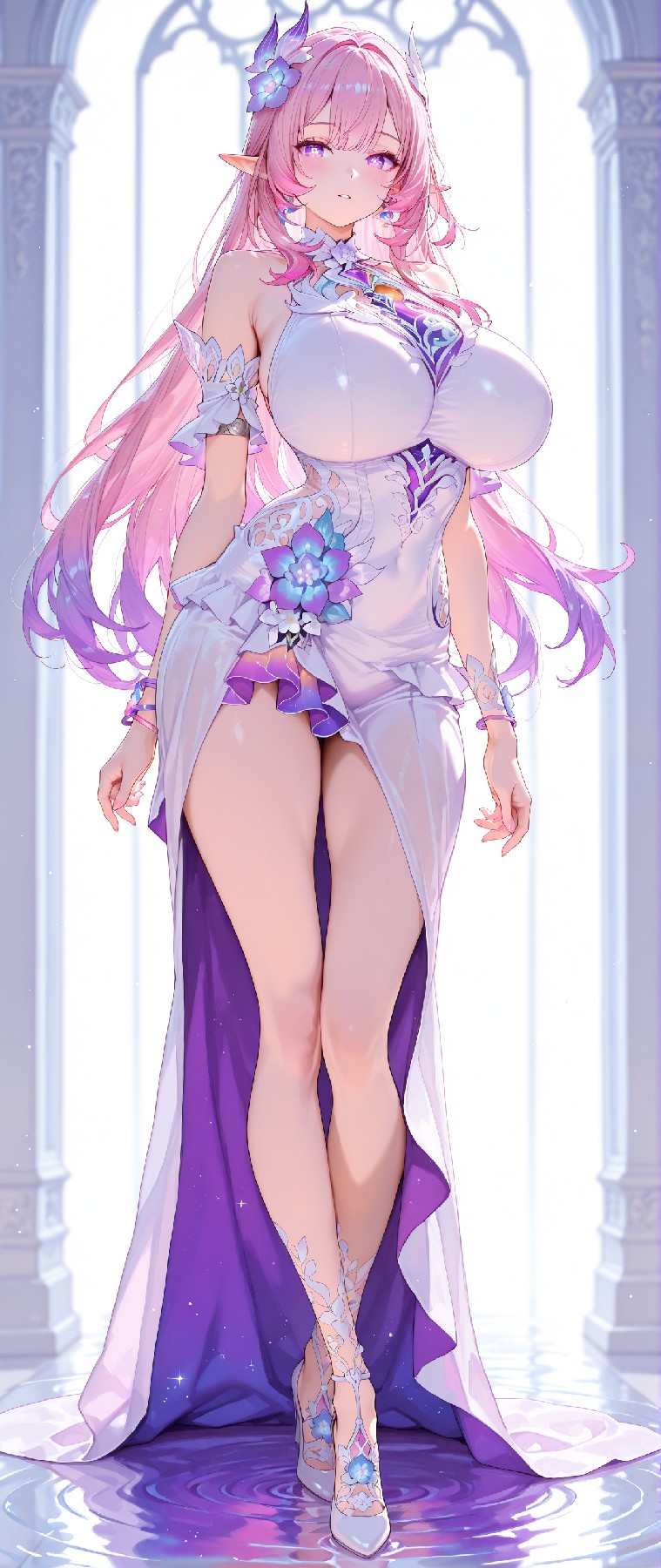 粉紫精灵公主 梦幻礼服造型超仙