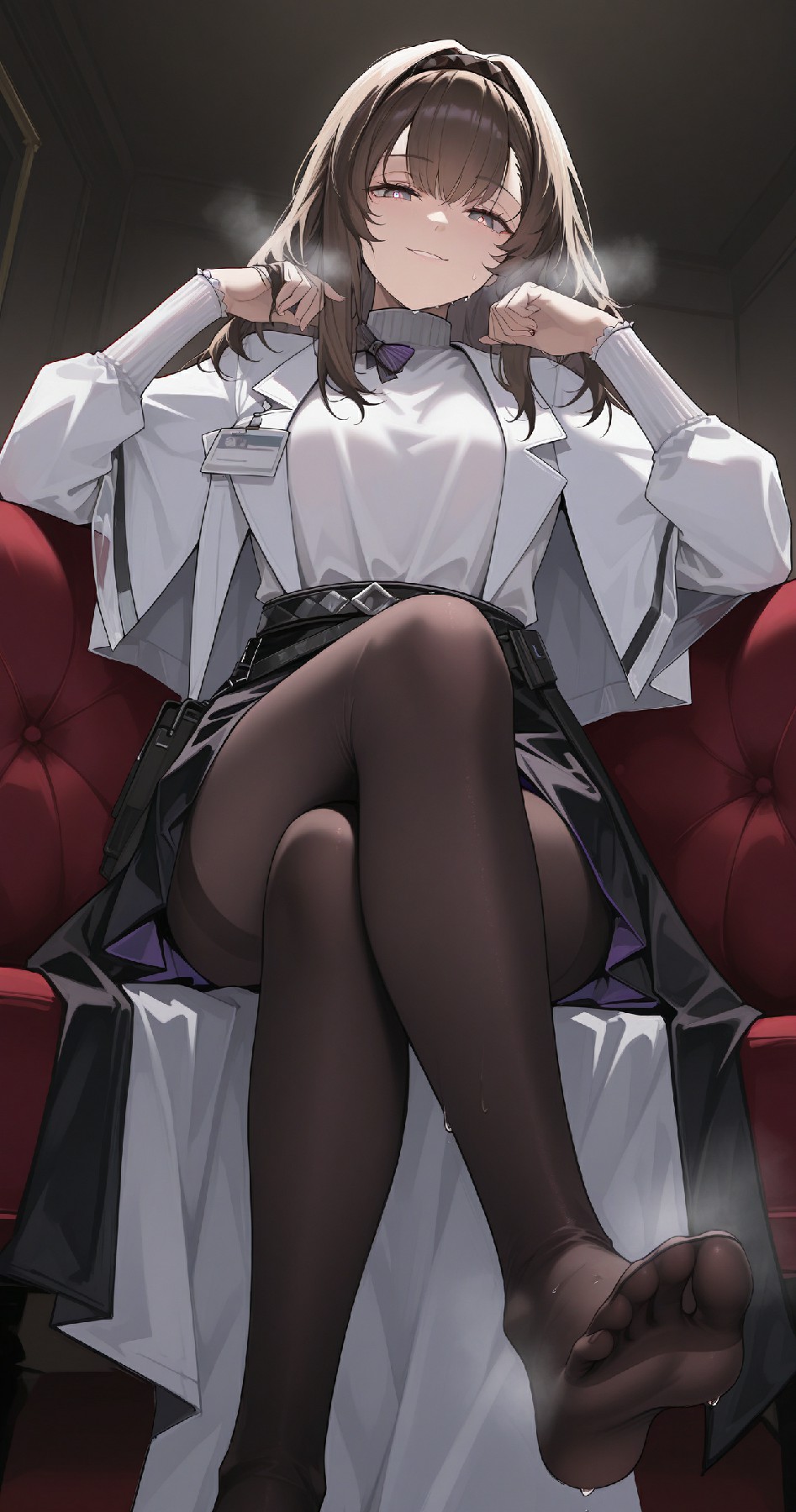 动漫御姐黑丝造型 慵懒氛围感拉满