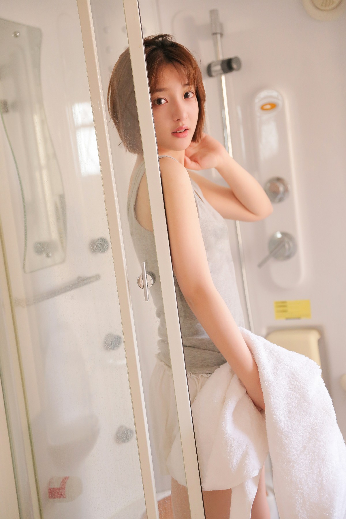 浴室里的清新日常 温柔感拉满的瞬间