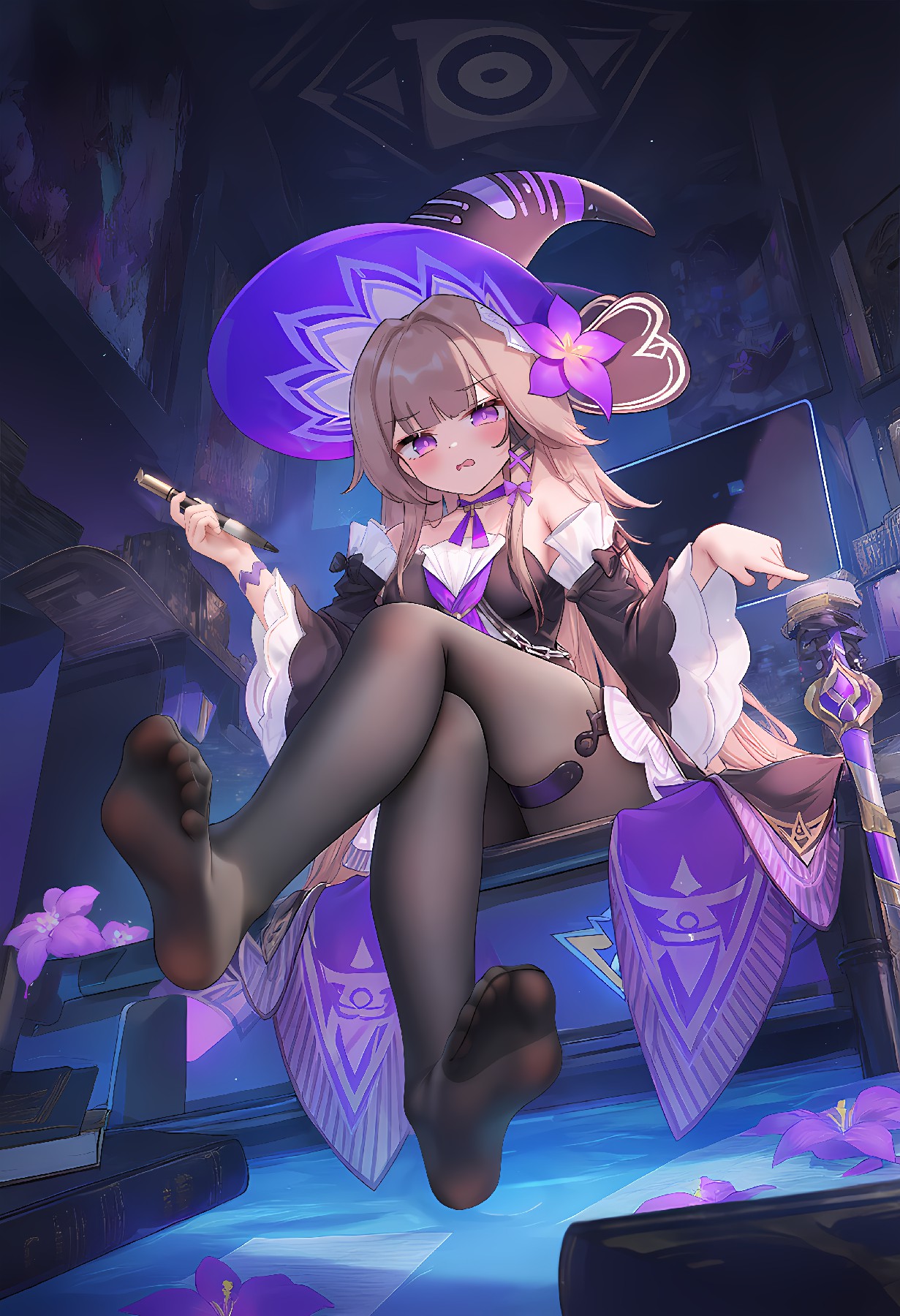 神秘魔女的奇幻姿态