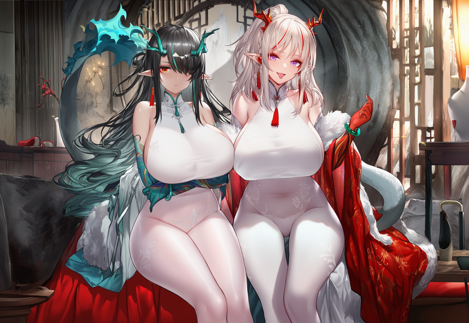 古风龙女姐妹 二次元性感美学