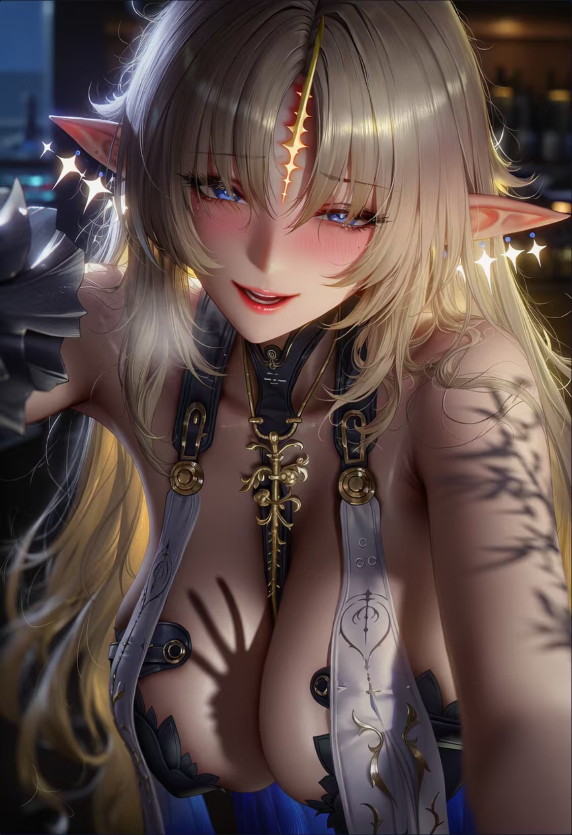 二次元精灵少女的华丽魅惑瞬间