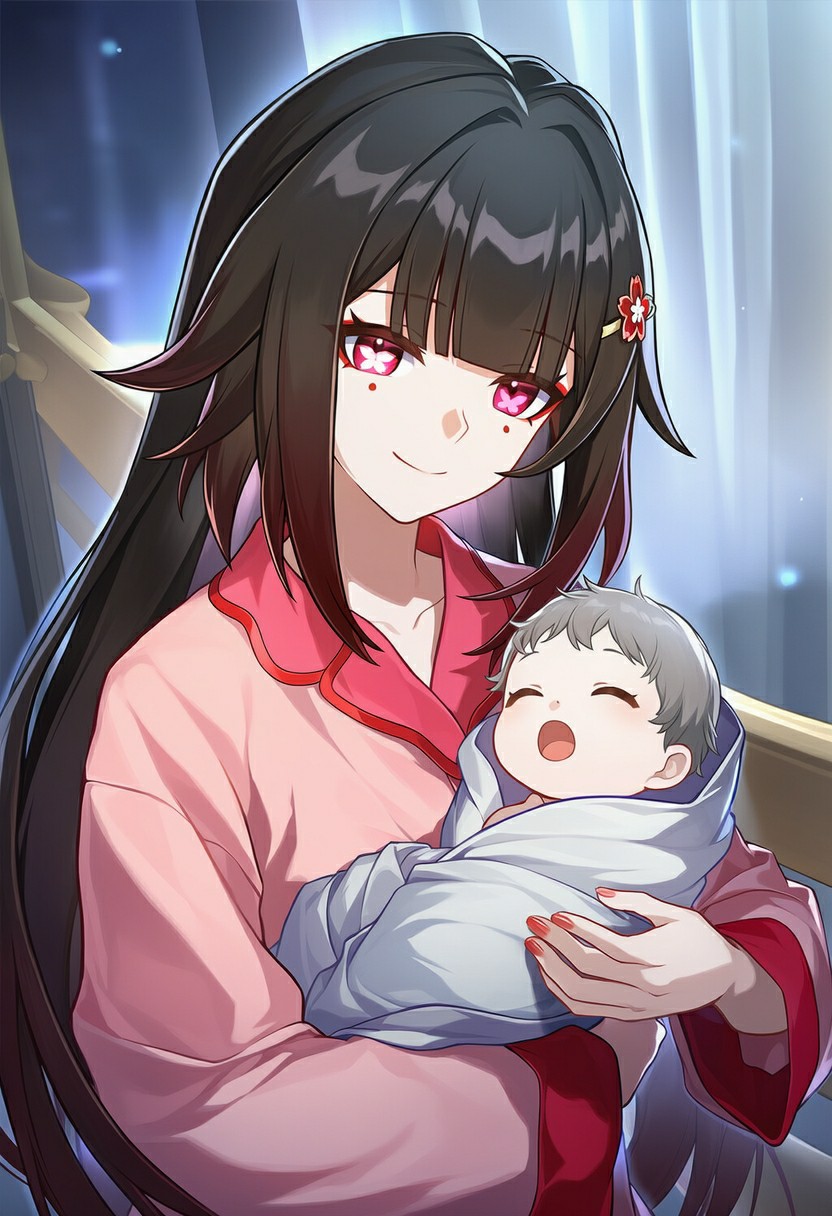 温柔妈咪抱萌娃，治愈系画面太戳心