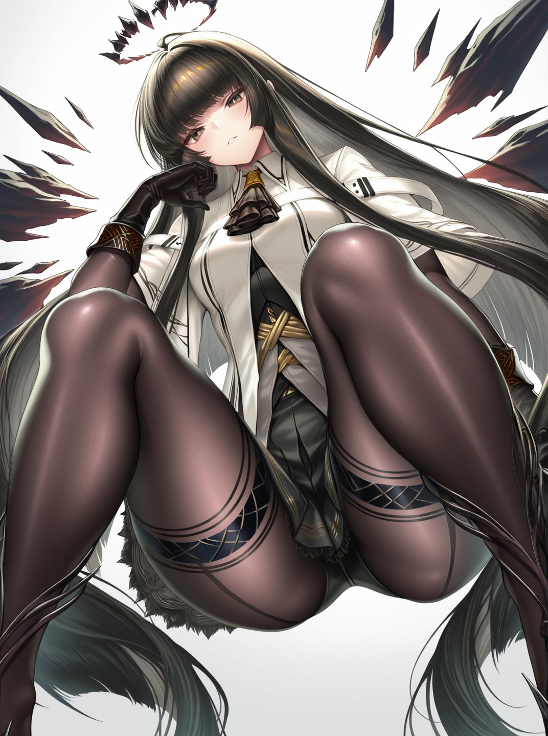 暗黑系二次元御姐，性感精致风插画