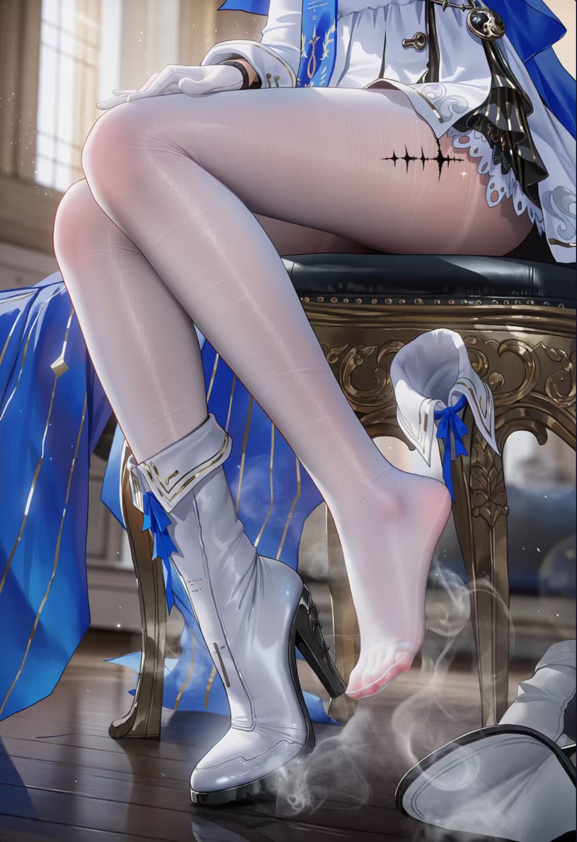 优菈腿部细节太绝!白丝搭配精致服饰超吸睛