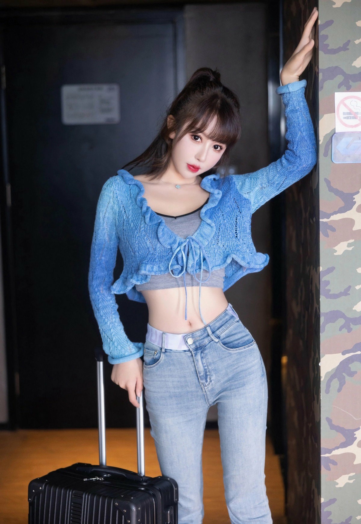 蓝色系甜酷出行穿搭 元气感直接拉满