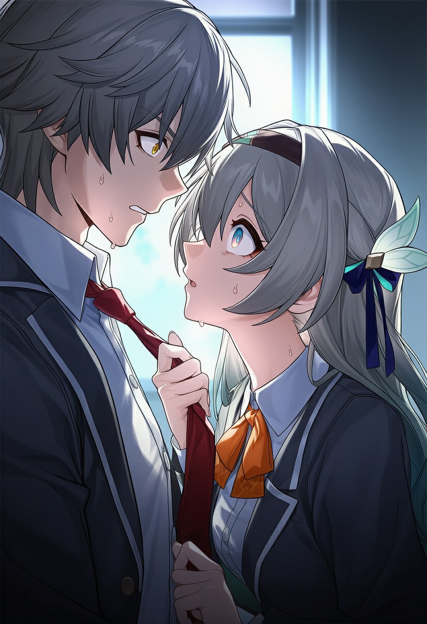 穹与流萤的教室近距离暧昧心动时刻