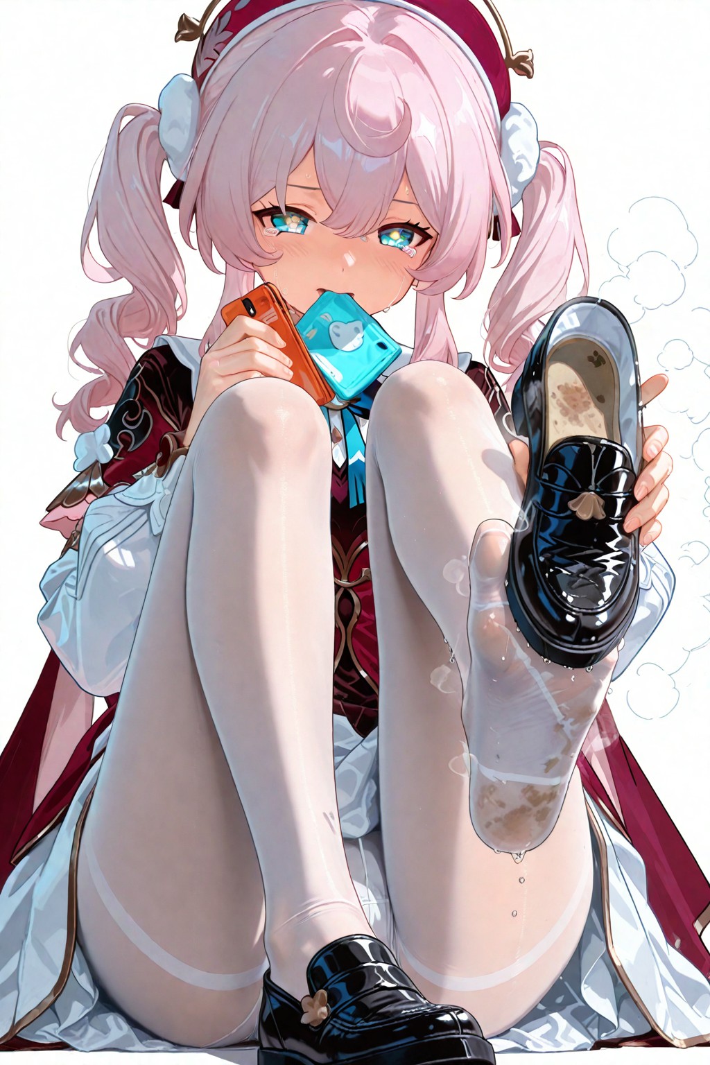 可爱少女的俏皮瞬间