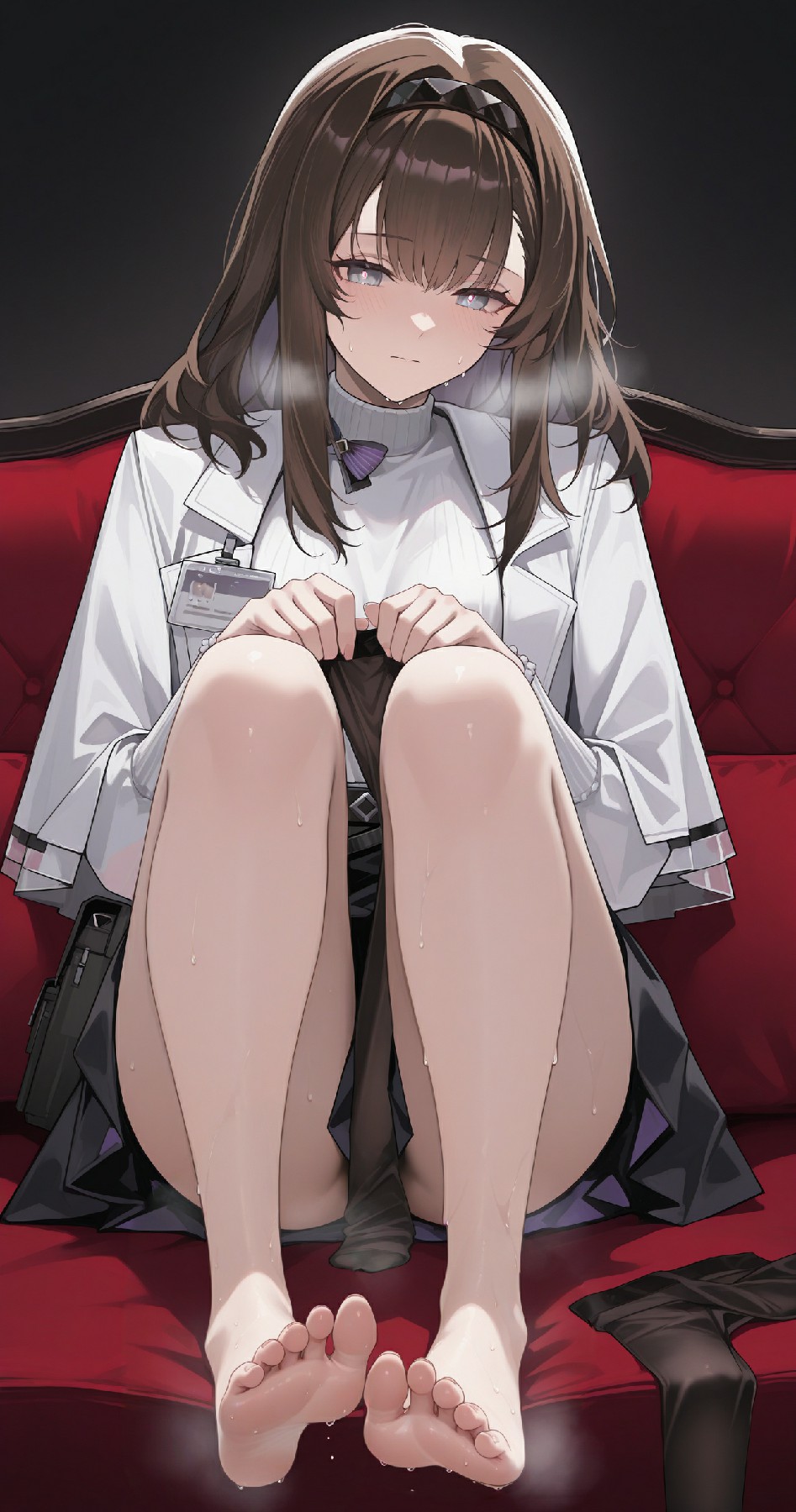 动漫少女的独特放松瞬间