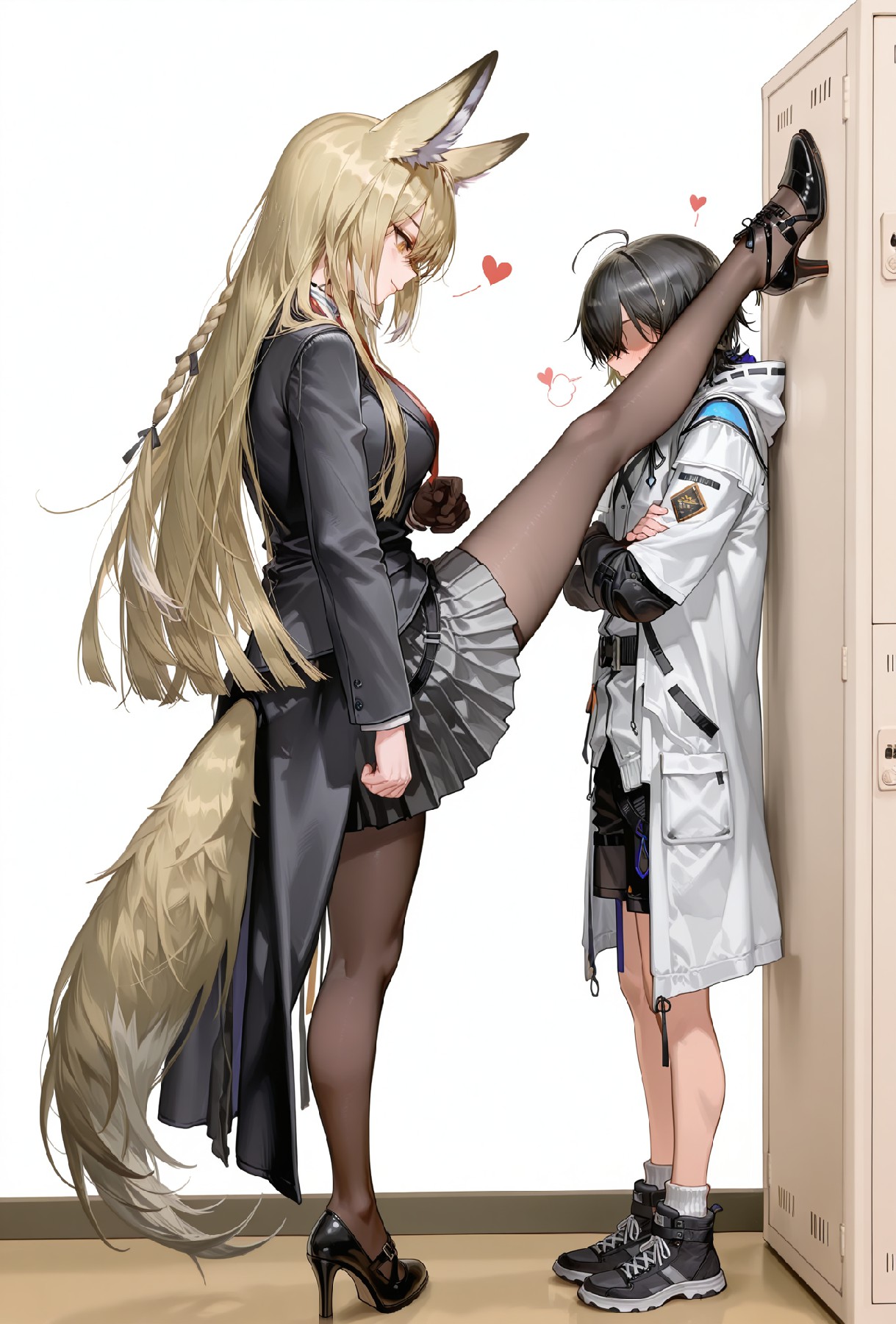 兽耳娘腿咚互动 二次元甜蜜瞬间