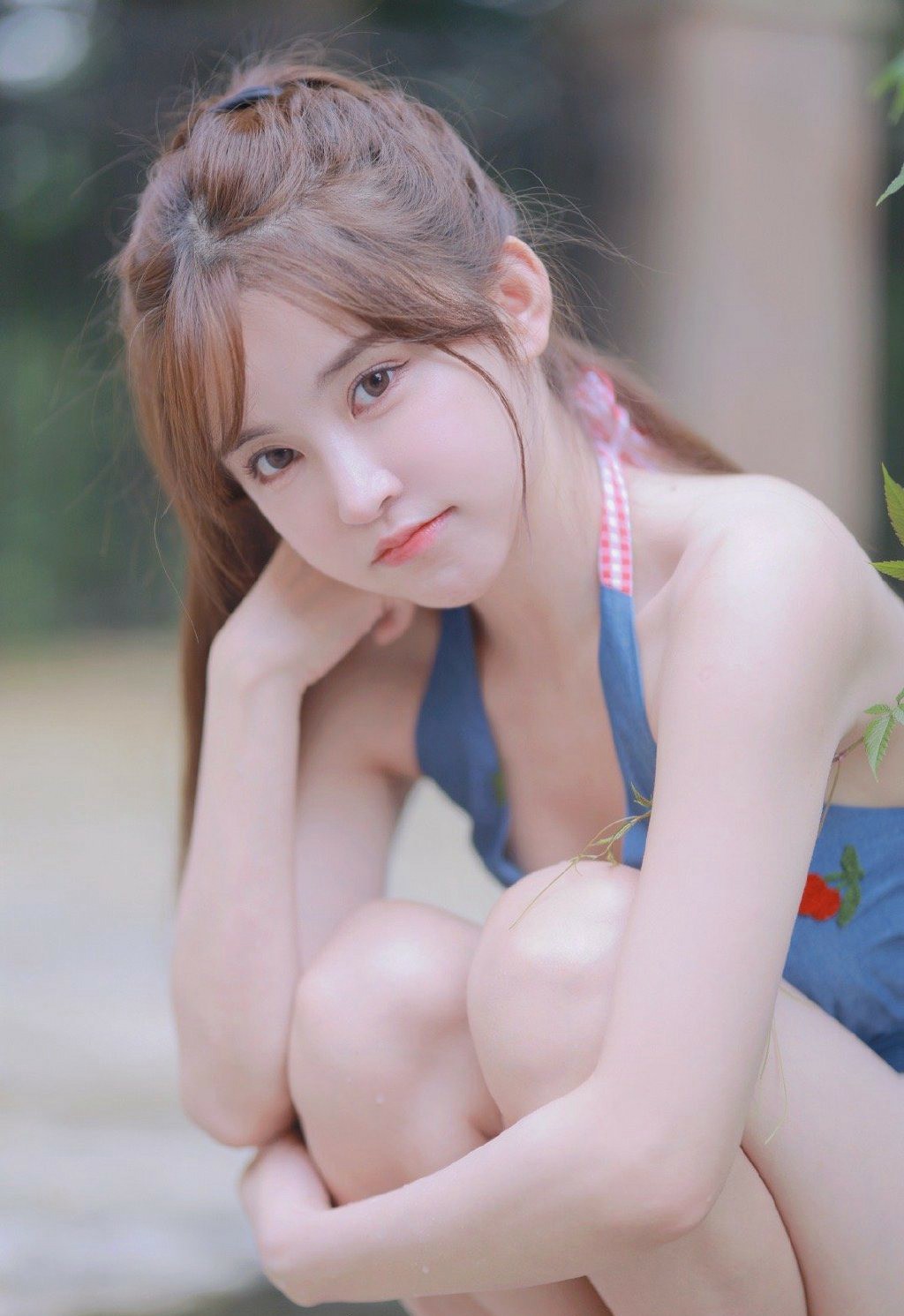 夏日清新少女的灵动瞬间