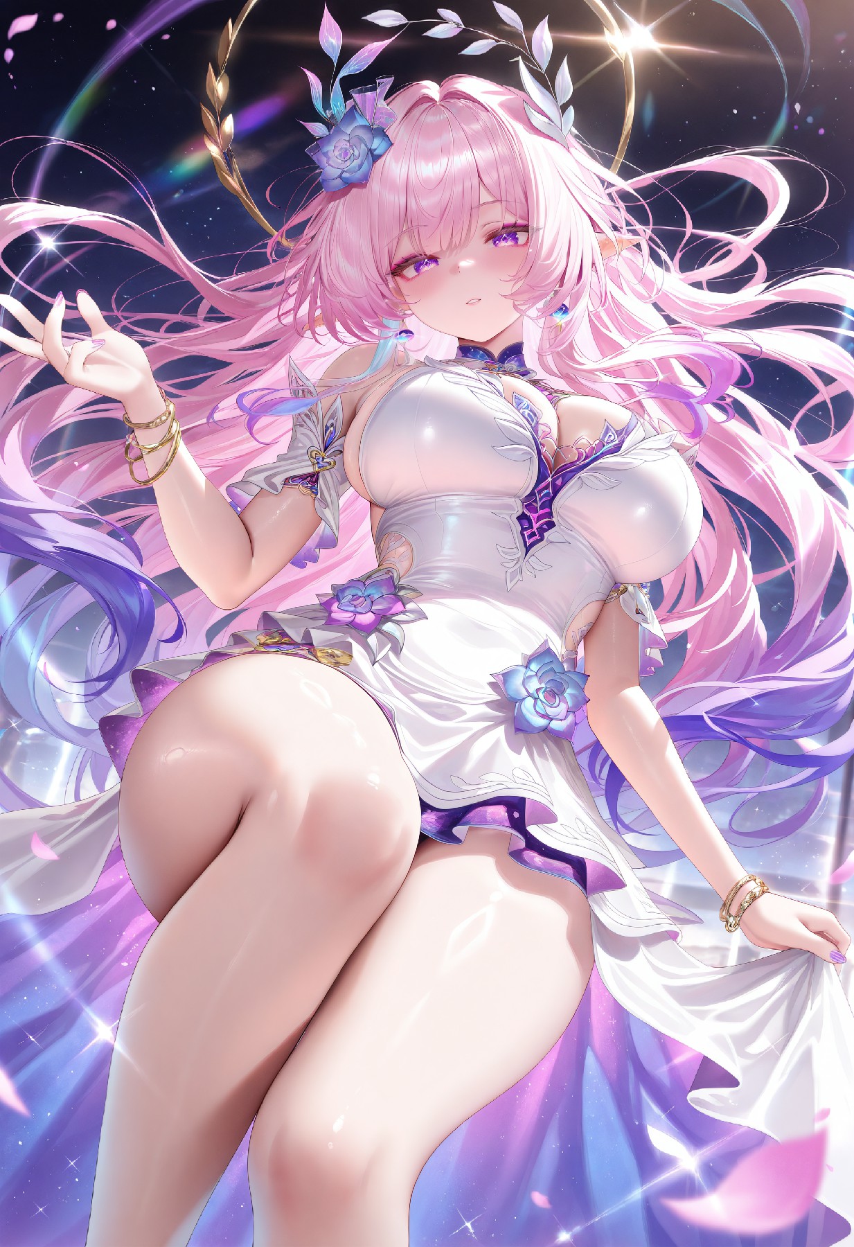 粉发精灵美少女,梦幻华丽造型超惊艳