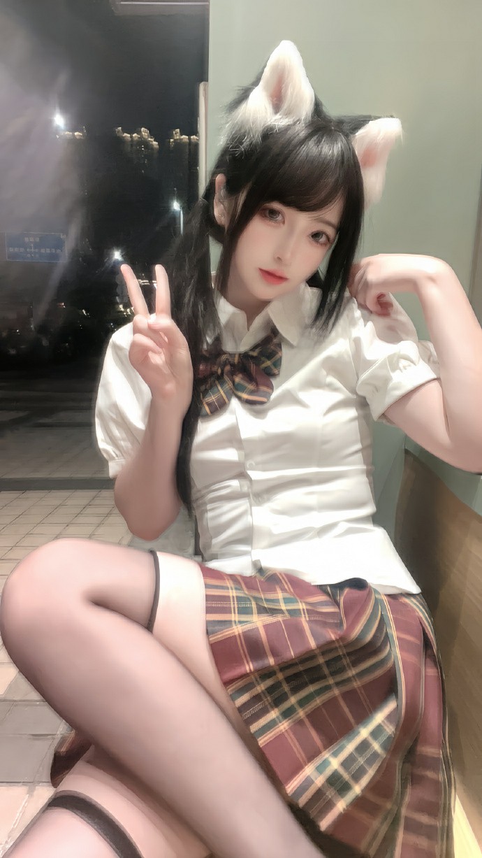 猫耳JK少女的夜晚心动时刻