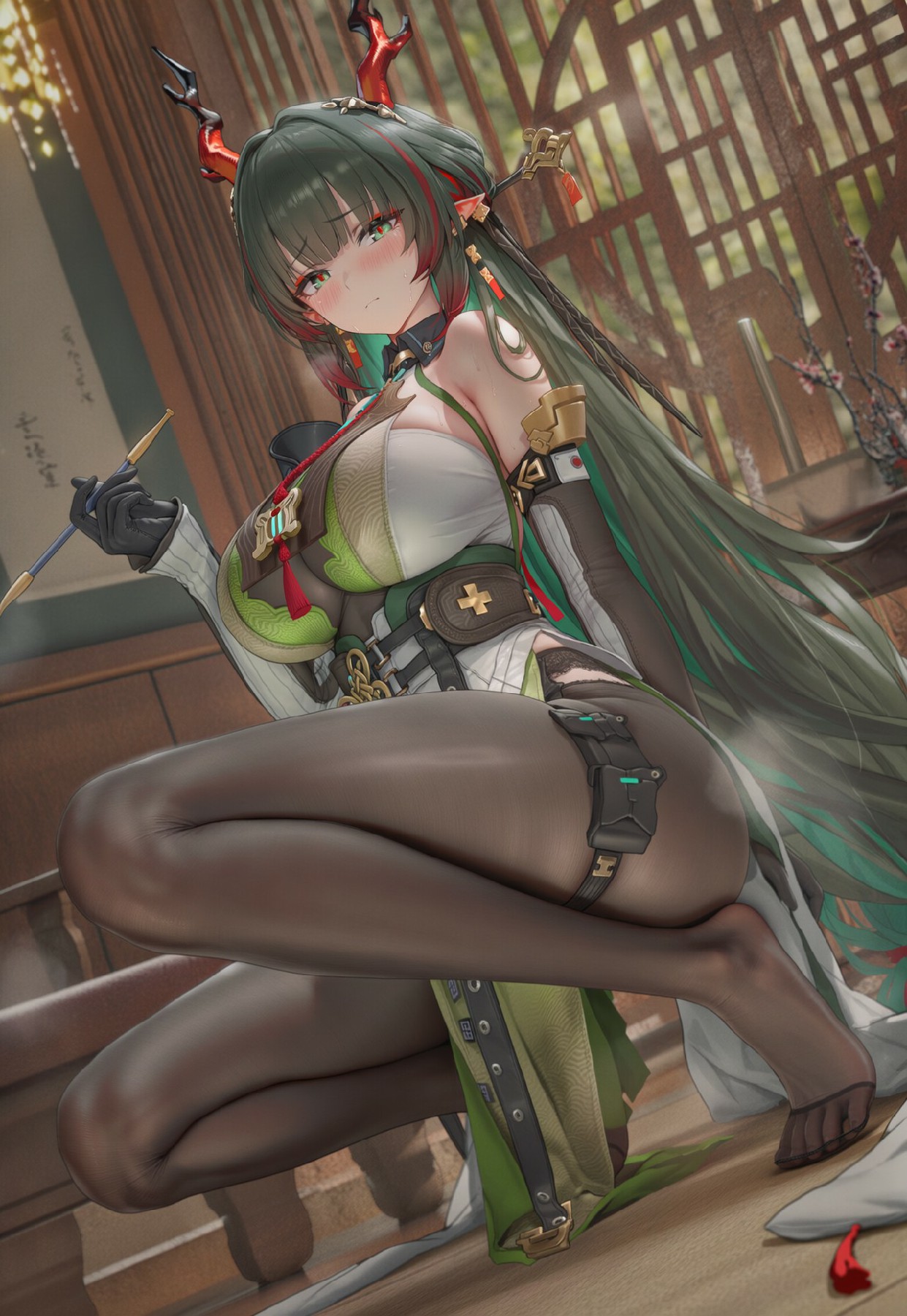 东方赛博巫女！绿发角娘太绝了